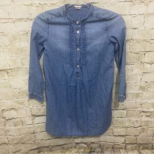 Crewcuts Blue Chambray Popover Dress